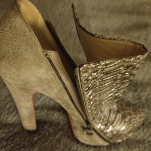 Christian Louboutin Snakeskin Boots - Picture 4 of 4